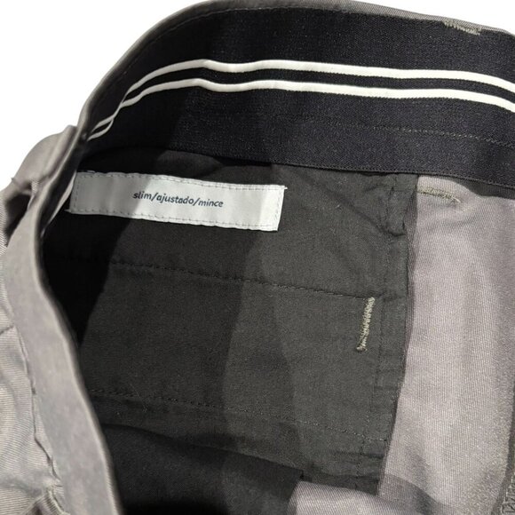 Essentials Slim Fit Chino Pants 34x34 Gray Stretch Casual‎ Menswear ✨ - Picture 4 of 5